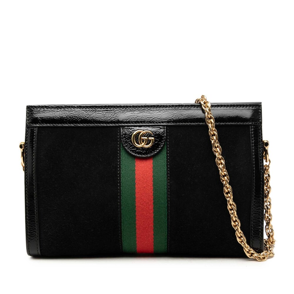 Gucci Small Suede Web Ophidia Chain #362379G87B